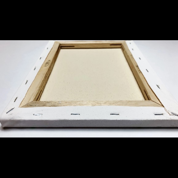 Original handmade acrylic painting of rose garden on stretched canvas - Picture 2 of 4